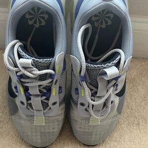 Nike Kids Gray and Blue Sneakers